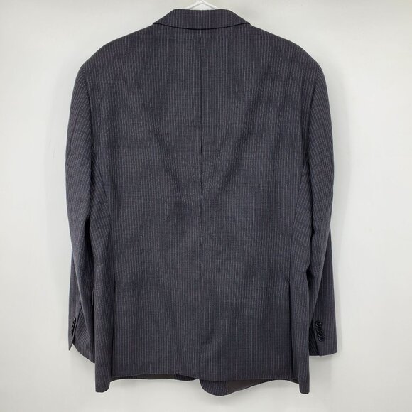 Tommy Hilfiger Striped Men's 2 Button Blazer Suit Jacket - Picture 2 of 11